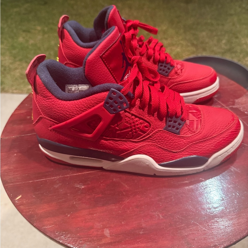 Red and Blue Jordan 4s